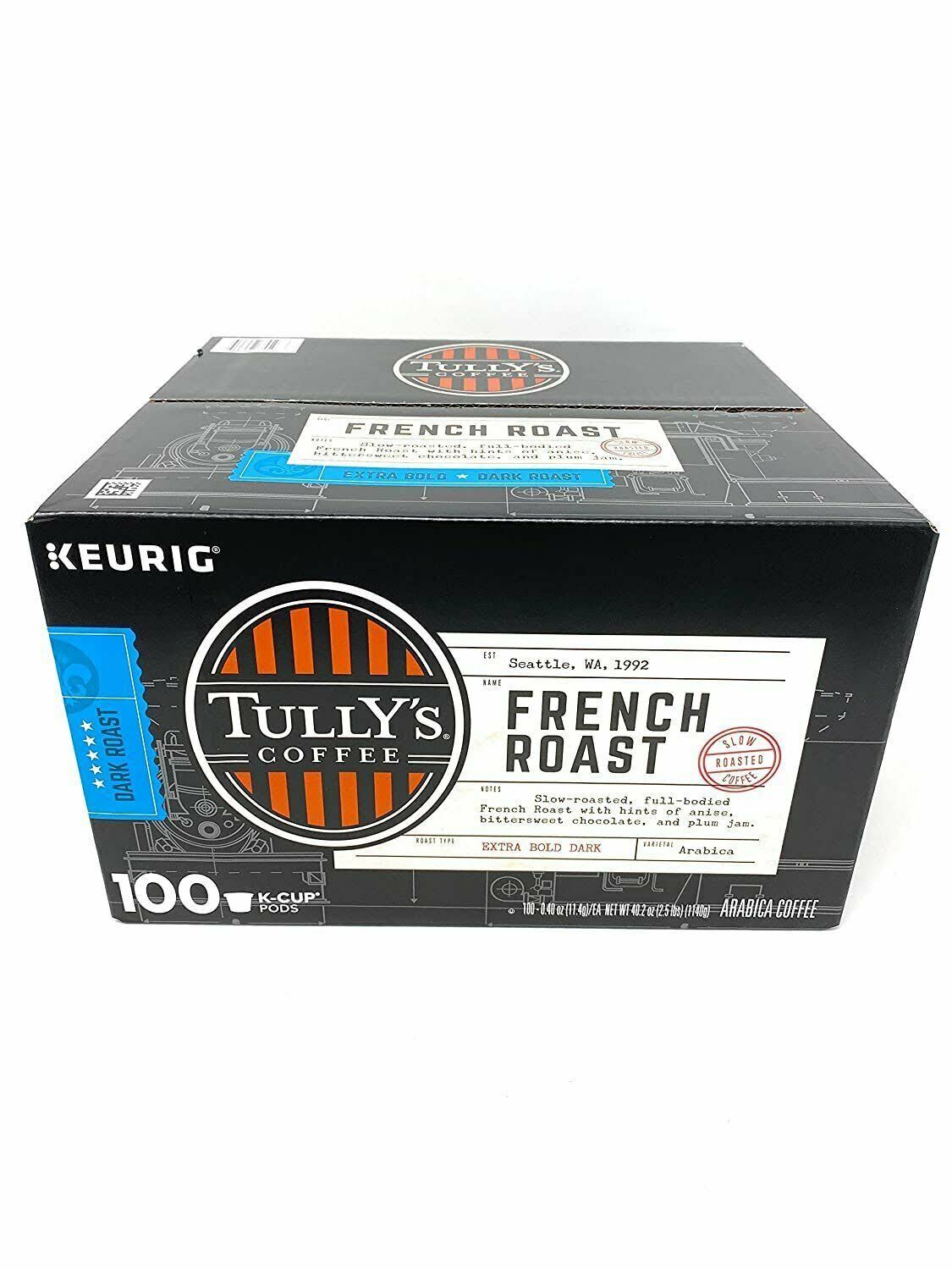 Tully&s Coffee French Roast K-Cup Pods (100 ct.)