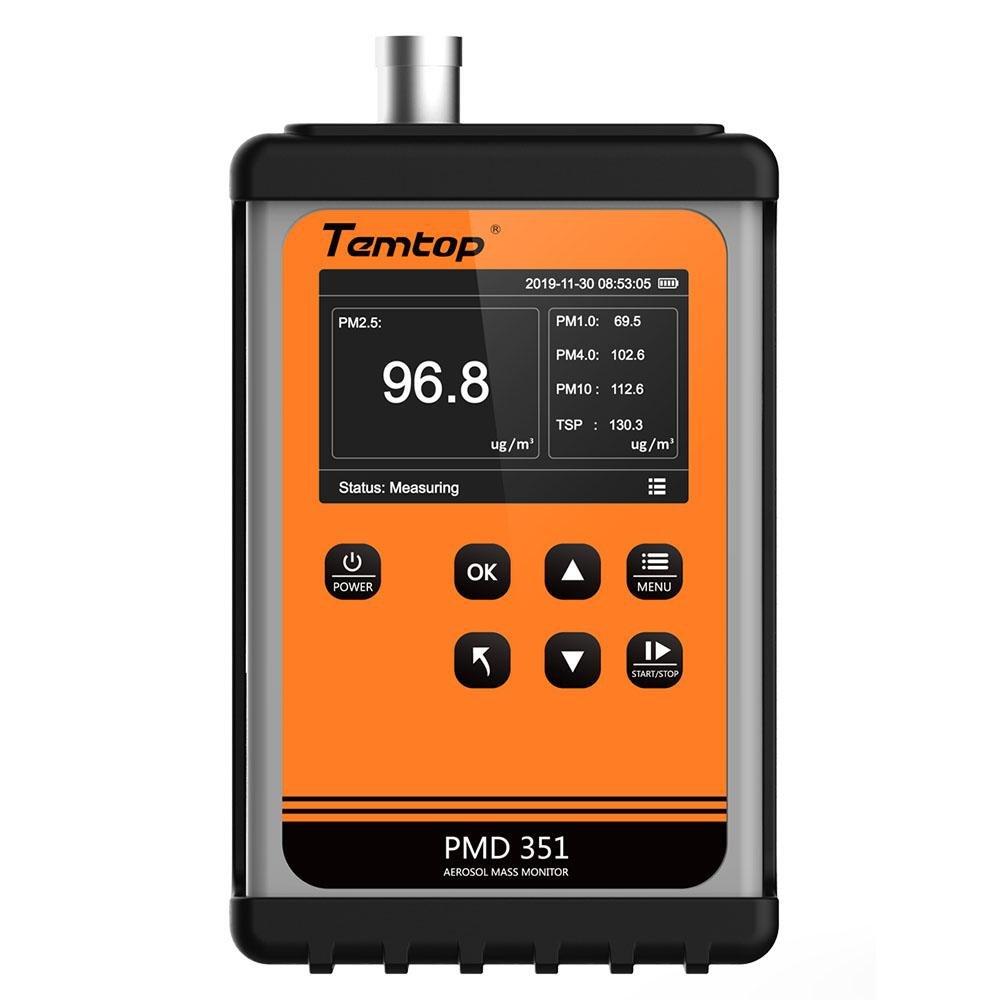 Temtop PMD 351 Handheld Particle Counter Particulate Meter for PM1.0/PM2.5/PM4.0/PM10/TSP