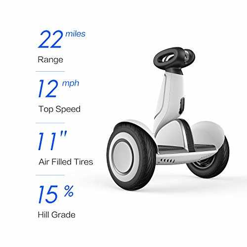Segway Ninebot S Plus Smart Self-Balancing Scooter, Up to 22 Miles Range &amp; 12.5 mph, Intelligent Lighting, Remote Control and Auto-Following Mode