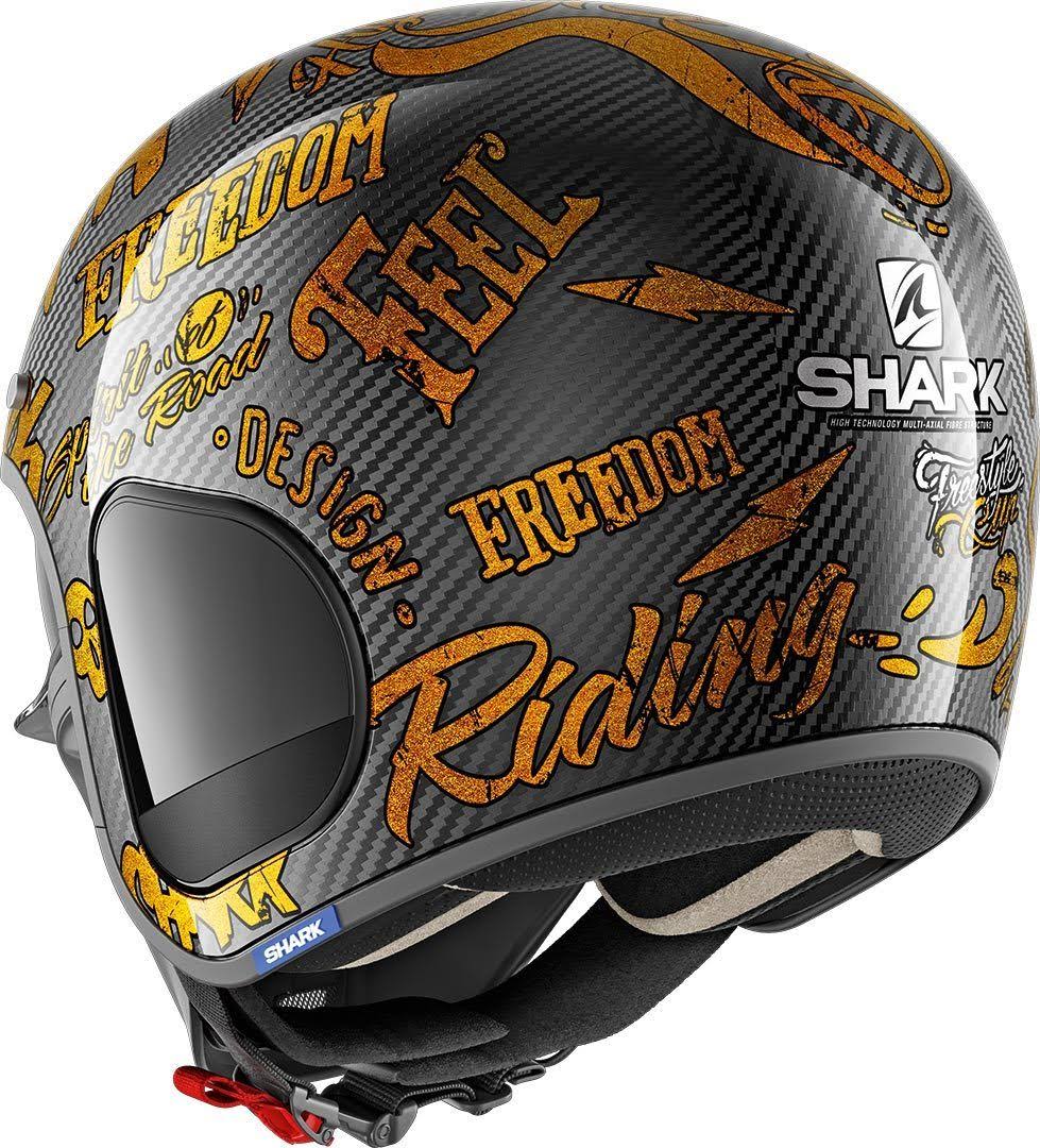Shark S-Drak Carbon Freestyle Cup Helmet Xs Carbon-gold