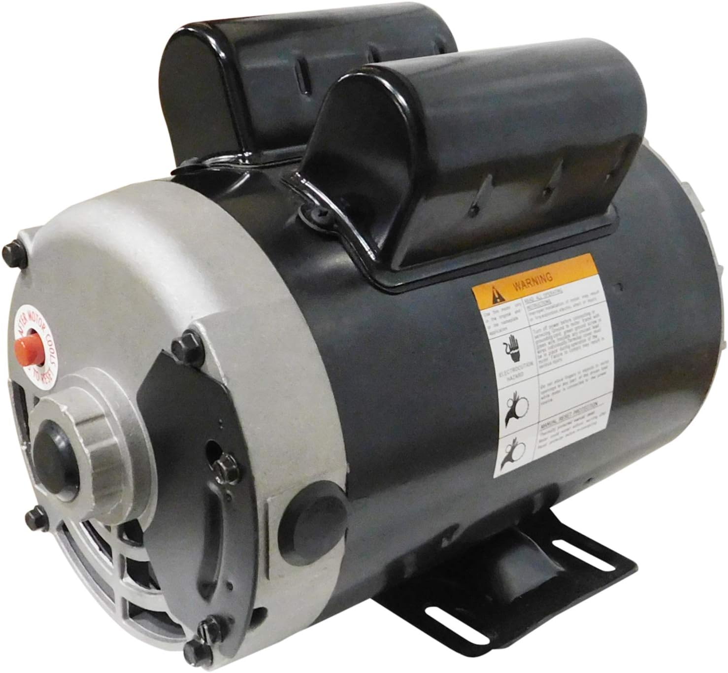 198E,New 2 HP SPL Compressor Duty Electric Motor, 3450 RPM, 56 Frame, 5/8" Shaft Diameter,120/240 Volt