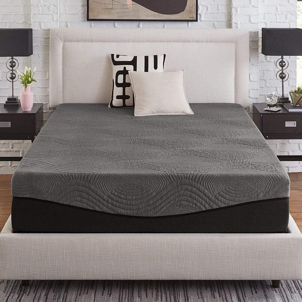 Slumber Solutions  Active 14-inch Charcoal Memory Foam Mattress King