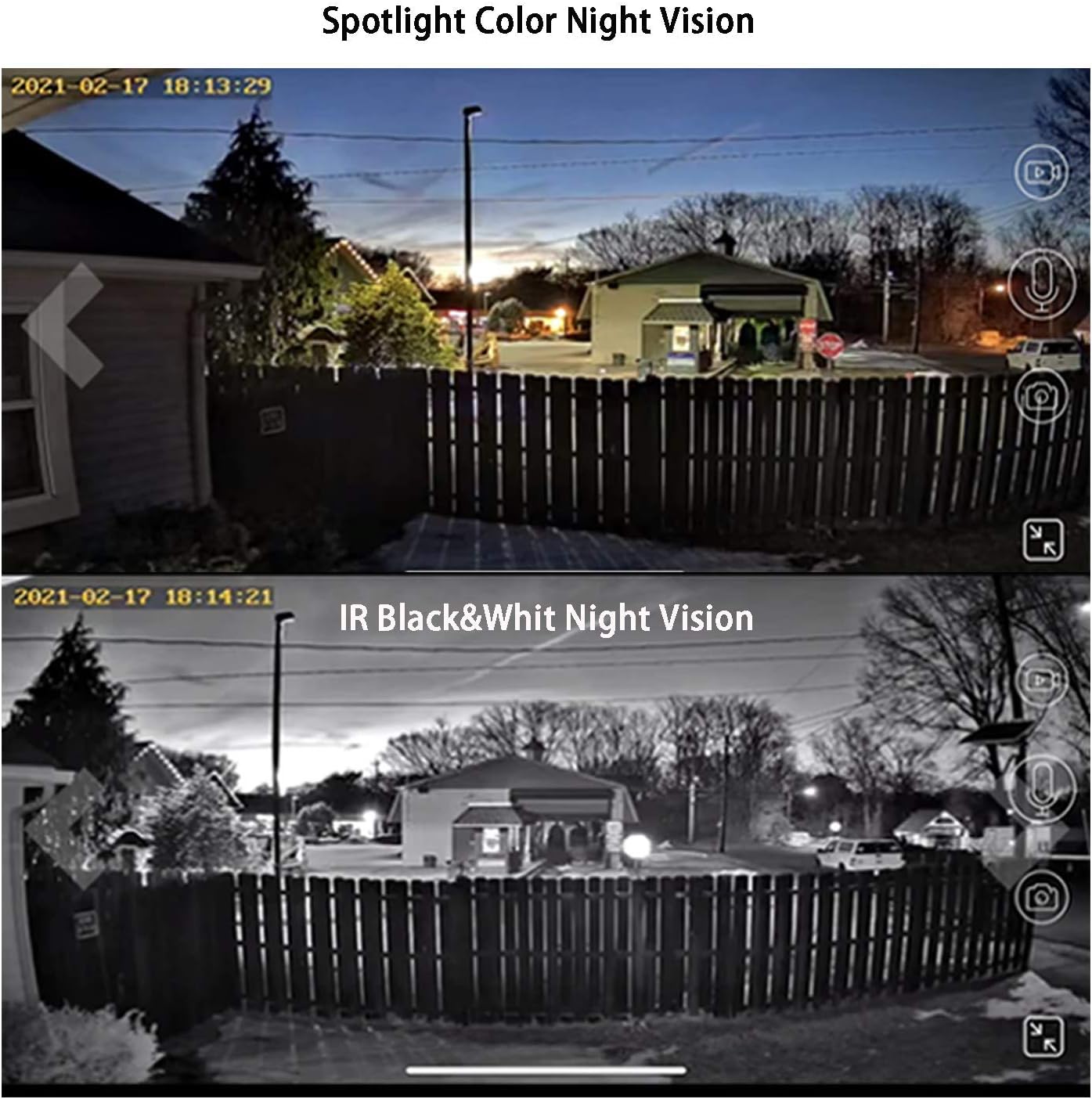 Wireless Rechargeable Battery Powered Solar Outdoor Security Camera Home Surveillance WiFi Camera with Spotlight Color Night Vision,Motion Activated