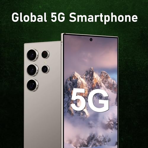 Unlocked Cell Phones C24 Ultra Smartphone Android 13 Phones 8GB+256GB/6.8" HD Screen/Dual SIM/108MP+48MP Camera/6800 mAh/Built-in Pen (Light Cyan)