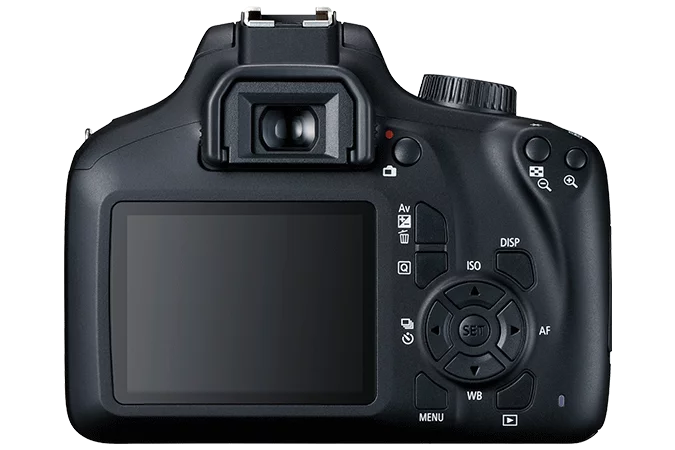 Canon EOS Rebel T100 / 4000D DSLR Camera with 18-55mm Lens + 64GB Memory Card + Case + Card Reader + Flex Tripod + Hand Strap + Cap Keeper + Memory
