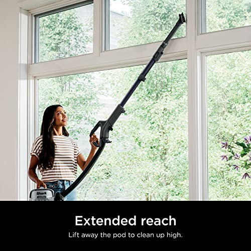 Shark Upright Vacuum, Stratos with DuoClean PowerFins, HairPro, Powered Lift-Away, Self-Cleaning Brushroll, & Odor Neutralizer Technology, Navy