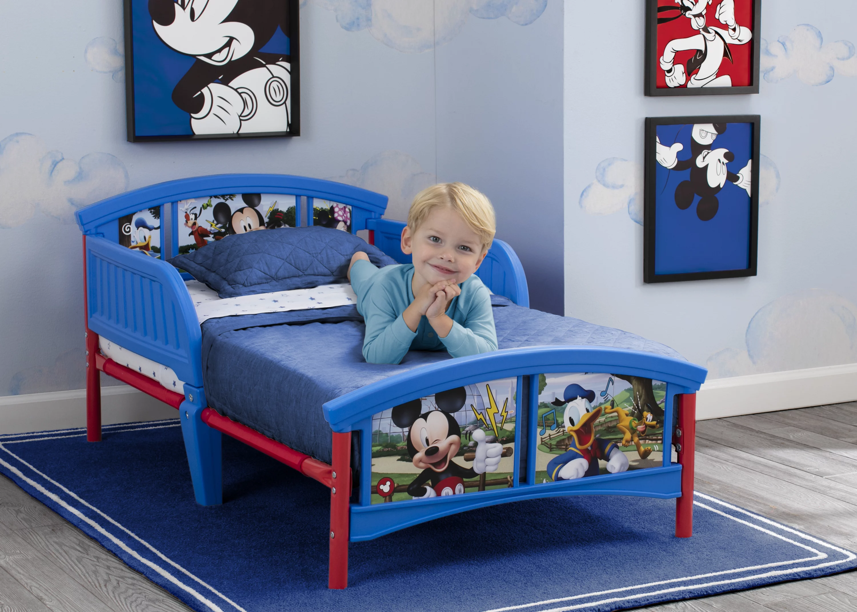 Delta Children Disney Mickey Mouse Plastic Toddler Bed, Multiple Characters - Curated Treasures Market