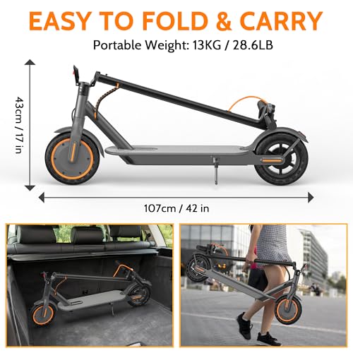 Electric Scooter for Adults, Folding E Scooter with 350W/500W Motor 16-22 Mph Top Speed, Max 19-23 Miles Long Range