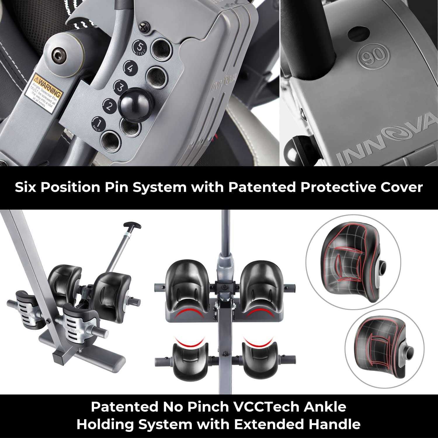 Innova Health and Fitness Innova ITM6000 Advanced Heat and Massage Therapeutic Inversion Table - Sports Supplies Online Store