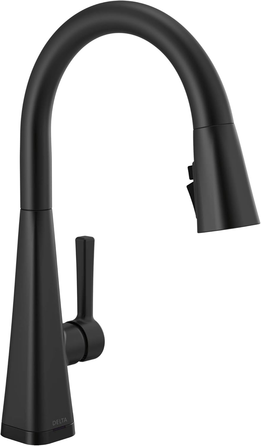 Delta Faucet Lenta Matte Black Kitchen Faucet Touch, Touch Kitchen Faucets with Pull Down Sprayer, Kitchen Sink Faucet, Kitchen Faucet Black