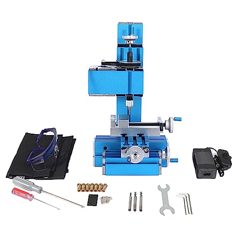 Universal Mini Metal Lathe Machine Motorized Metalworking DIY Tool Benchtop Woodworking for Hobby Science Education Modelmaking W10003M AC100V~240V