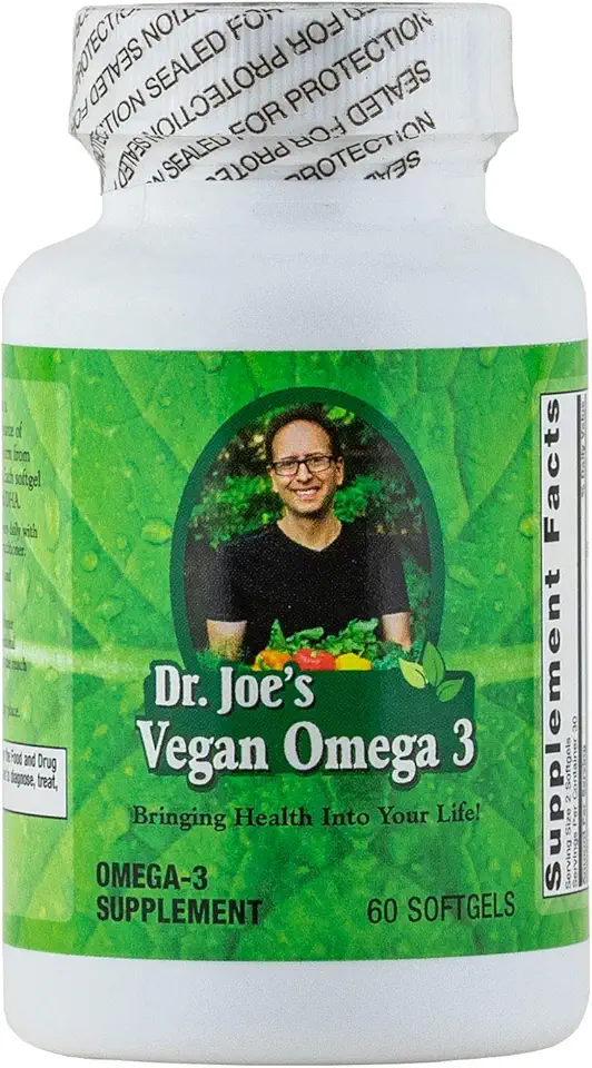 Vegan Omega 3 - Algae Oil - Omega-3 600mg, EPA 180mg, DHA 360mg - Kansas Nuitrition - HNZSDS