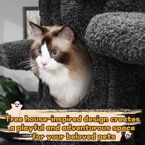 Luxury Cat Tree Tower for Indoor Cats,88.6" Tall Cat Tree