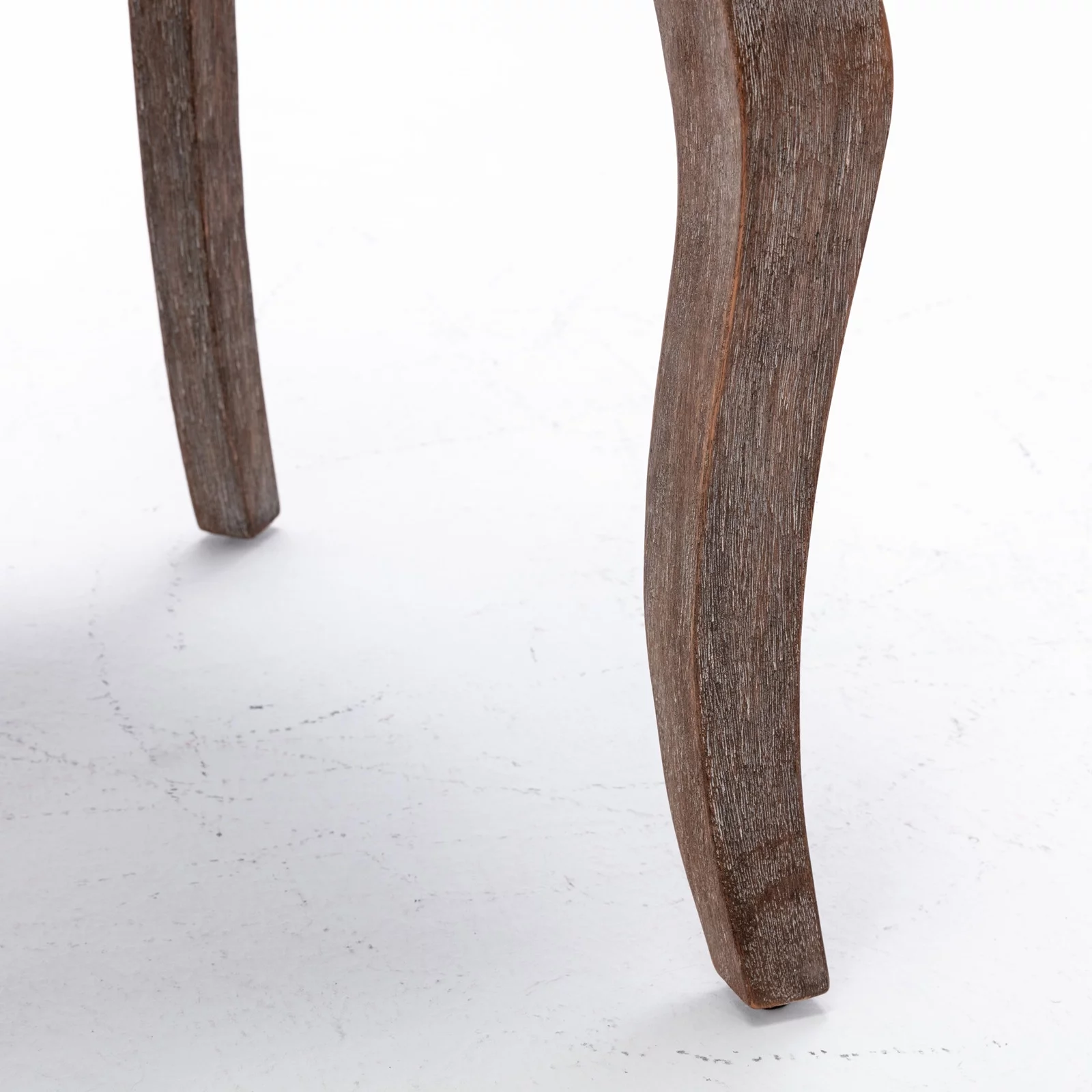 Elegant Button Tufted Side Dining Chairs, High-end Thickened Fabric Dining Chairs with Bronze Nail head