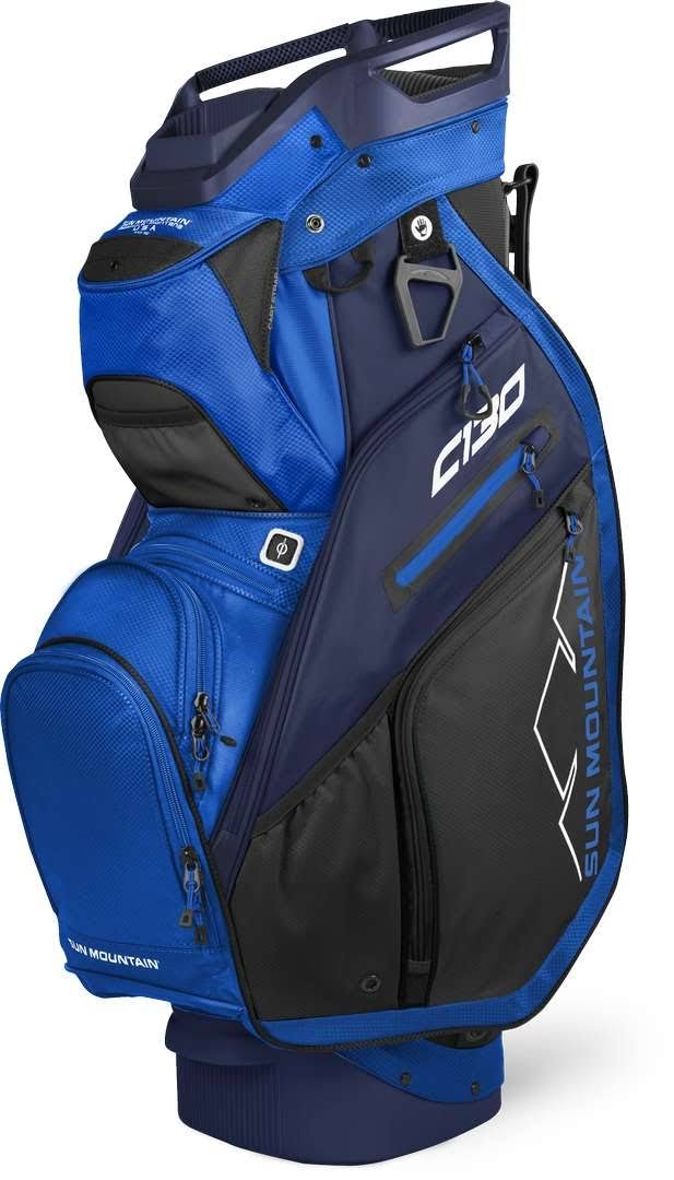 Sun Mountain C-130 Cart Bag - Black/Charcoal/White/Red