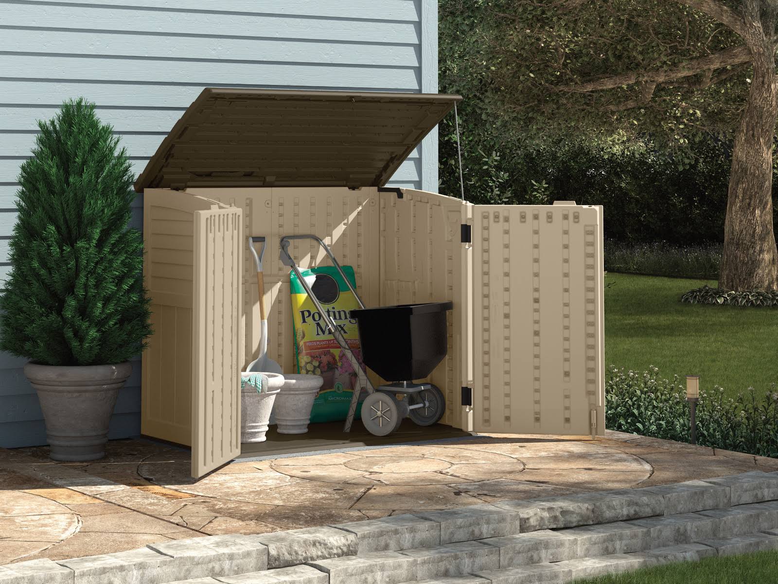 Suncast 34 Cu. ft. Horizontal Storage Shed