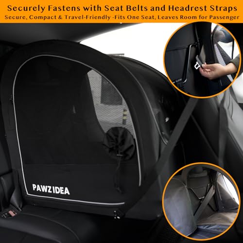 PAWZIDEA Dog Stroller for Large Dogs, Pet Stroller with Detachable Carrier for Portable Dog Crate for Car Seat, Foldable Dogs Jogger Strollers