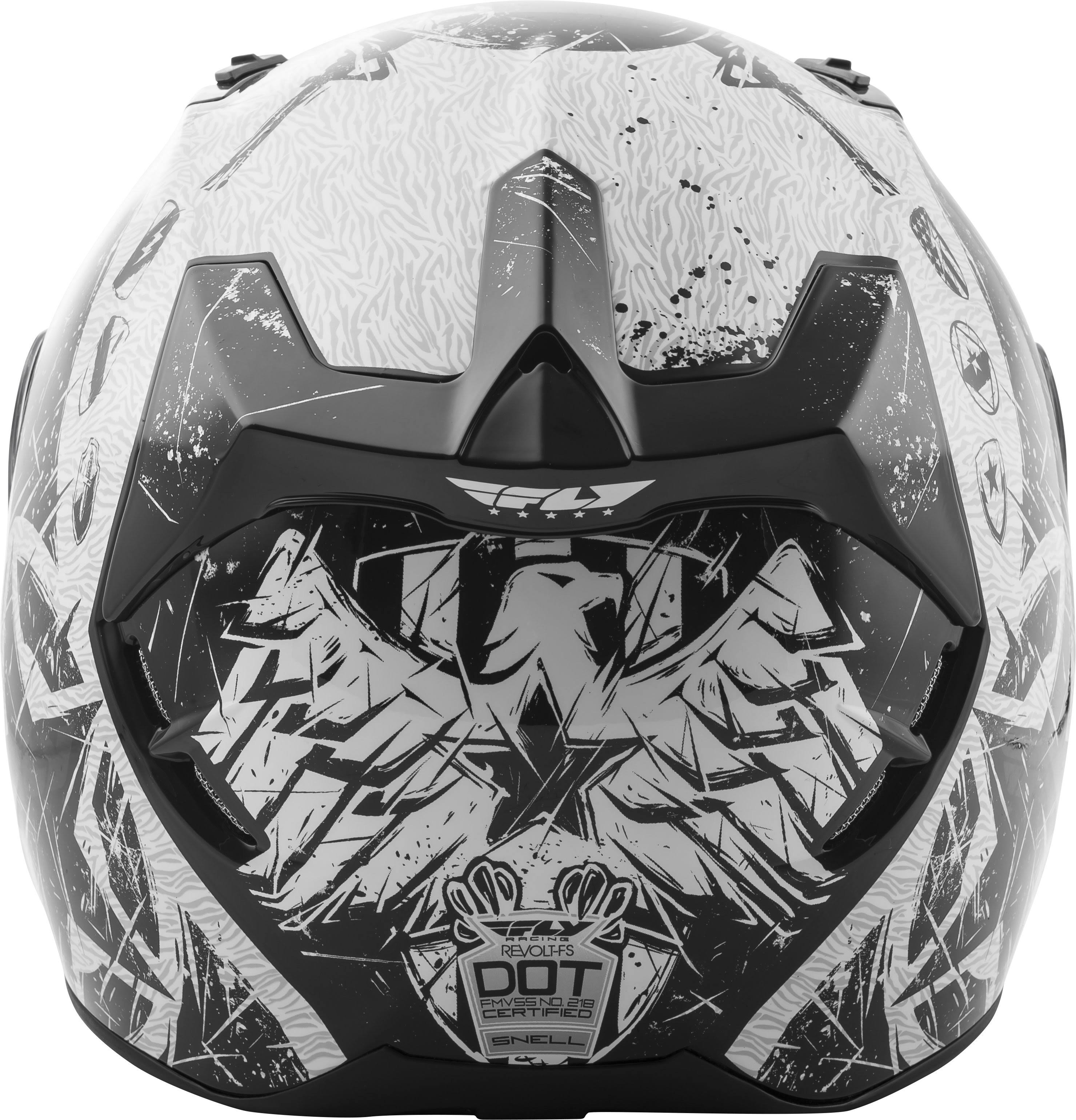 Fly Racing Revolt Helmet - Liberator (Medium) (White/Black)