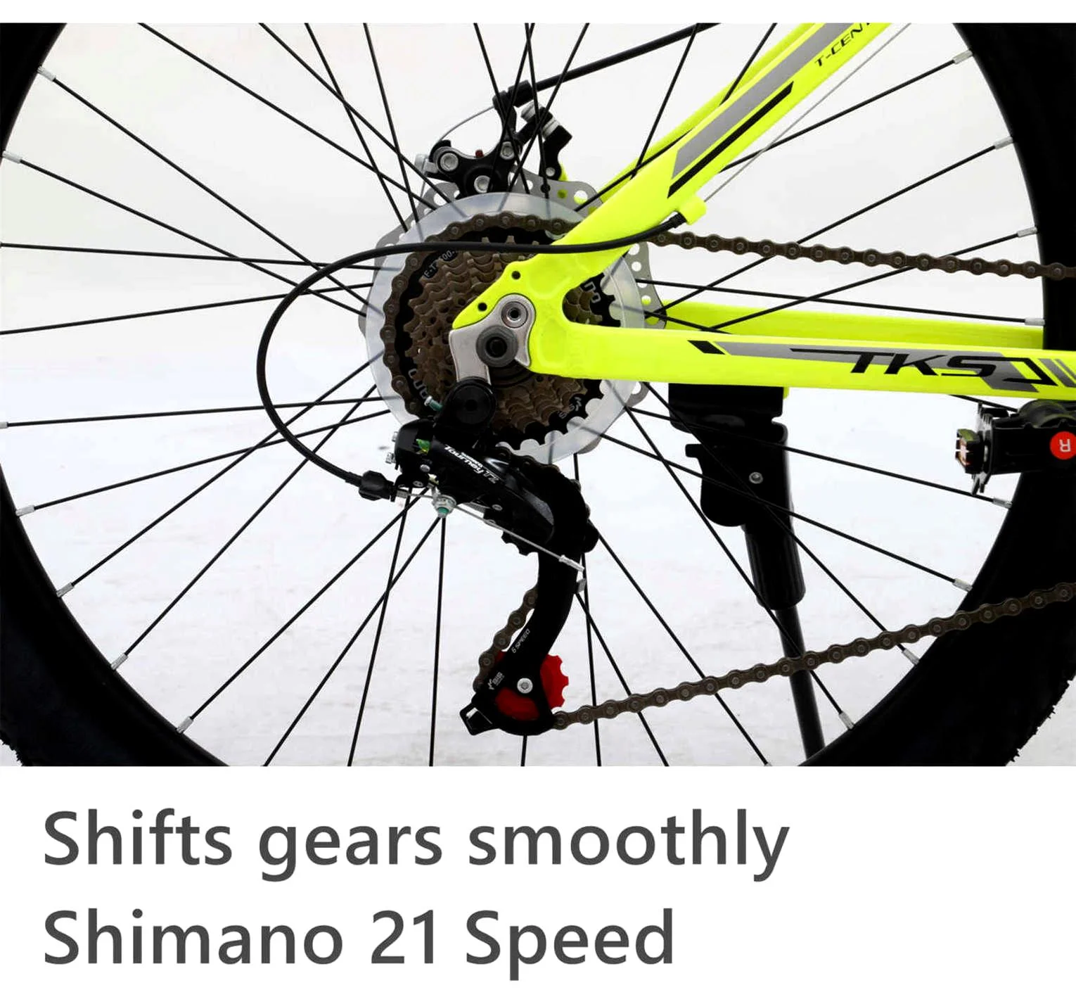 YAPENG 26 inch Mountain Bike, 21-Speed Adult Hybrid Mountain Bicycle for Men Women
