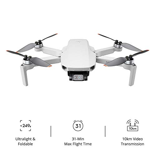 DJI Mini 2 Ultralight and Foldable Drone Quadcopter, 3-Axis Gimbal with 4K Camera, 12MP Photo, 31 Mins Flight Time