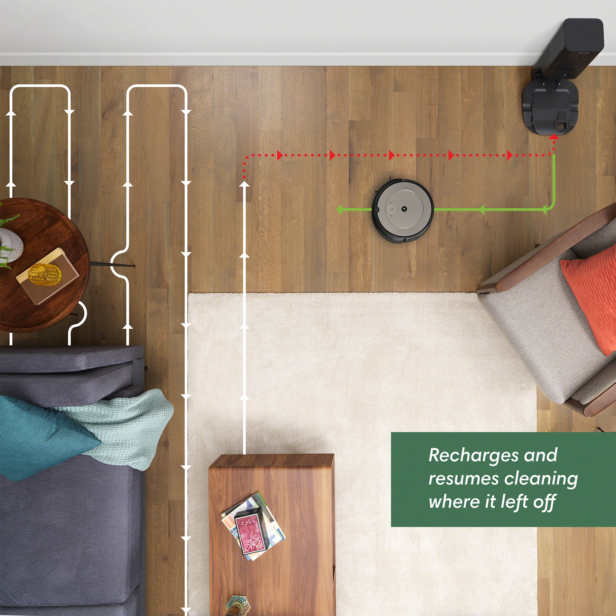 iRobot® Roomba® i1+ (1552) Wi-Fi Connected Self-Emptying Robot Vacuum, Ideal for Pet Hair, Carpets