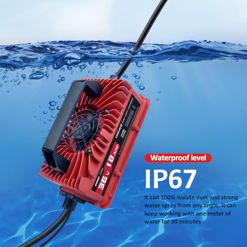 18 AMP 36 Volt Golf Cart Battery Charger for EZGO TXT with D Style Plug