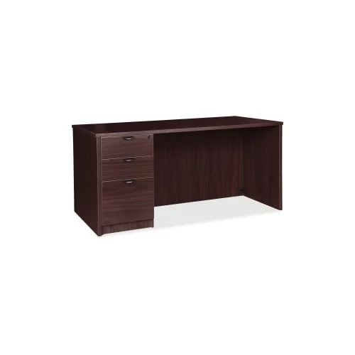 Lorell Prominence 2.0 Espresso Laminate Box/Box/File Left-Pedestal Desk - 3-Drawer 1" Top, 72" x 36" x 29" - 3 x File Drawer(s), Box Drawer(s)