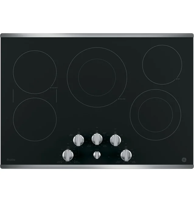 GE Profile Series 30-inch Built-in Knob Control Electric Cooktop