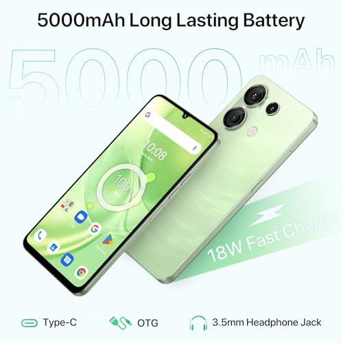 UMIDIGI G9 5G Cell Phone, Android 14 Unlocked Phones, 12(6+6) GB +128GB/1TB TF Expand, 5G Dual SIM, 50MP Camera, 6.75" HD+ 90Hz Display