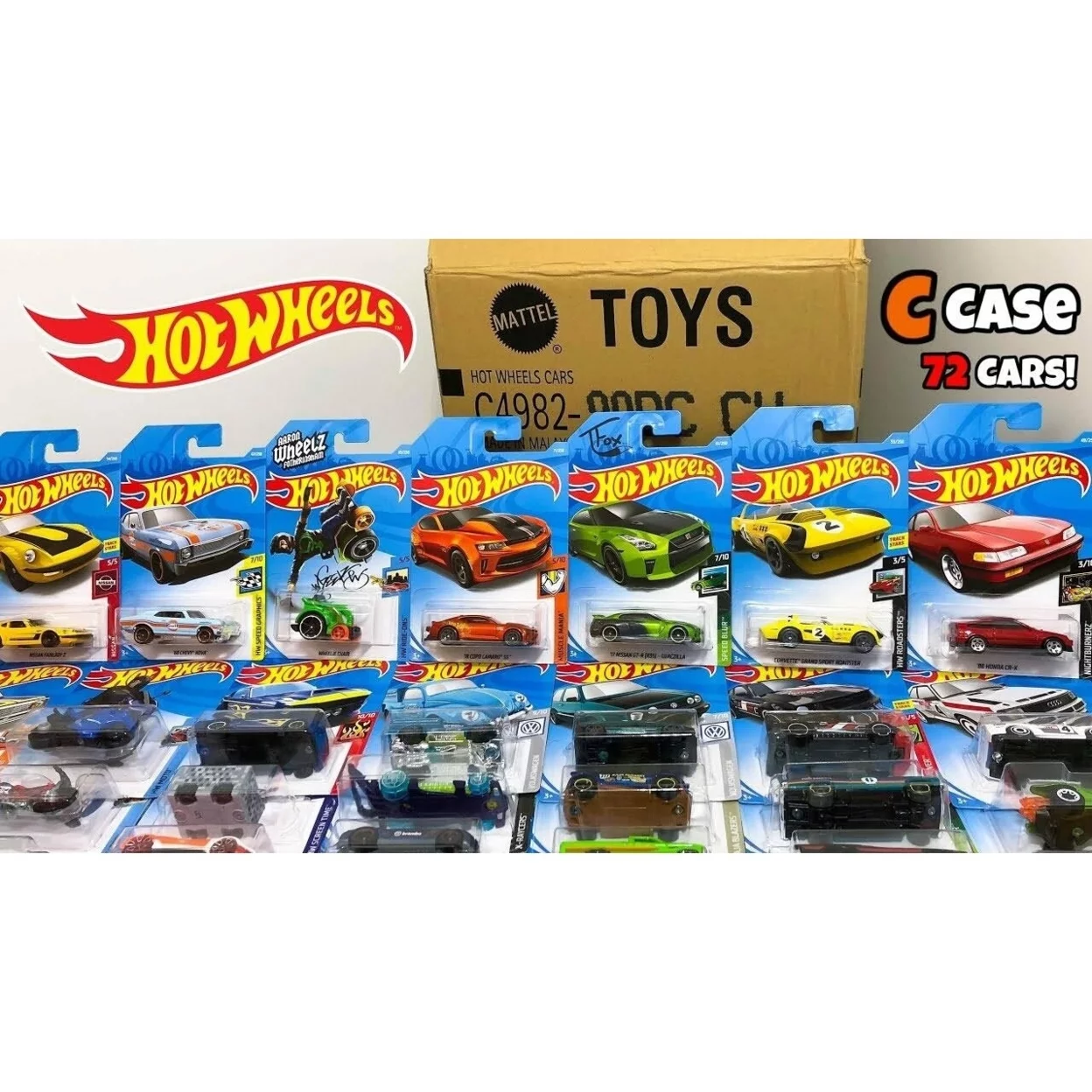 Hot Wheels Basic Car 72ct Assortment Case Die-Cast Toy Cars Lot Mattel - Radiant Selections