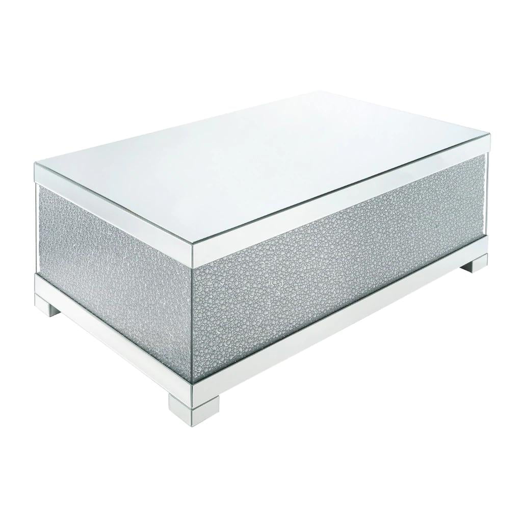 Mirrored & Faux Crystals Coffee Table + 2 End Tables by Acme Mallika 87910-3pcs