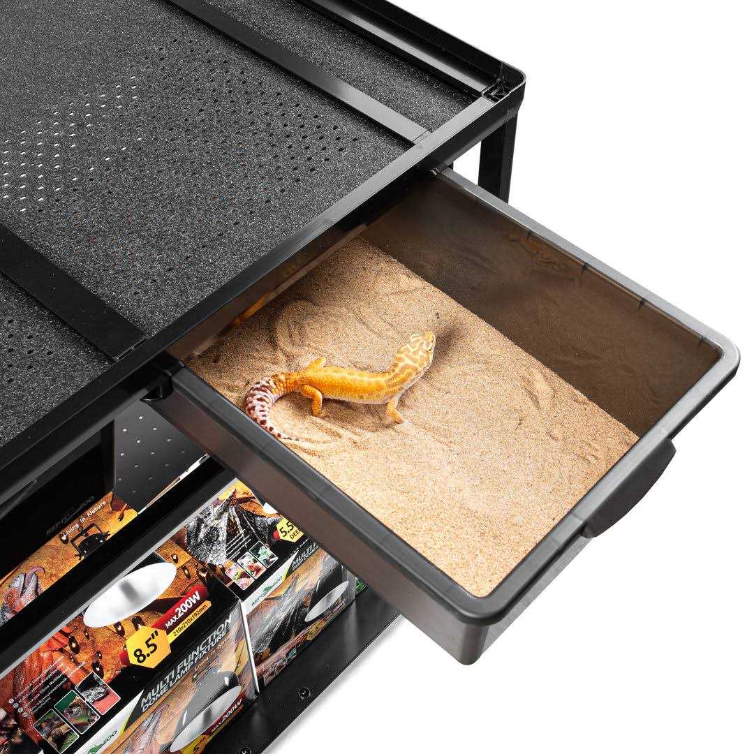 REPTIZOO 48 inch Terrarium Cabinet with Breeding Boxes - Pet Supplies online store