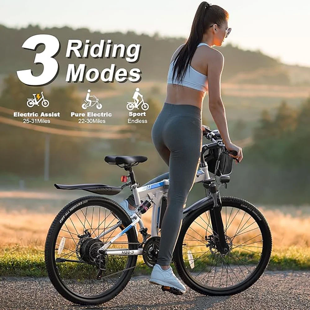 VARUN Electric Bike for Adults Foldable Ebike Peak 750W Motor, with 48V Removable Battery, up to 20+MPH 50 Miles