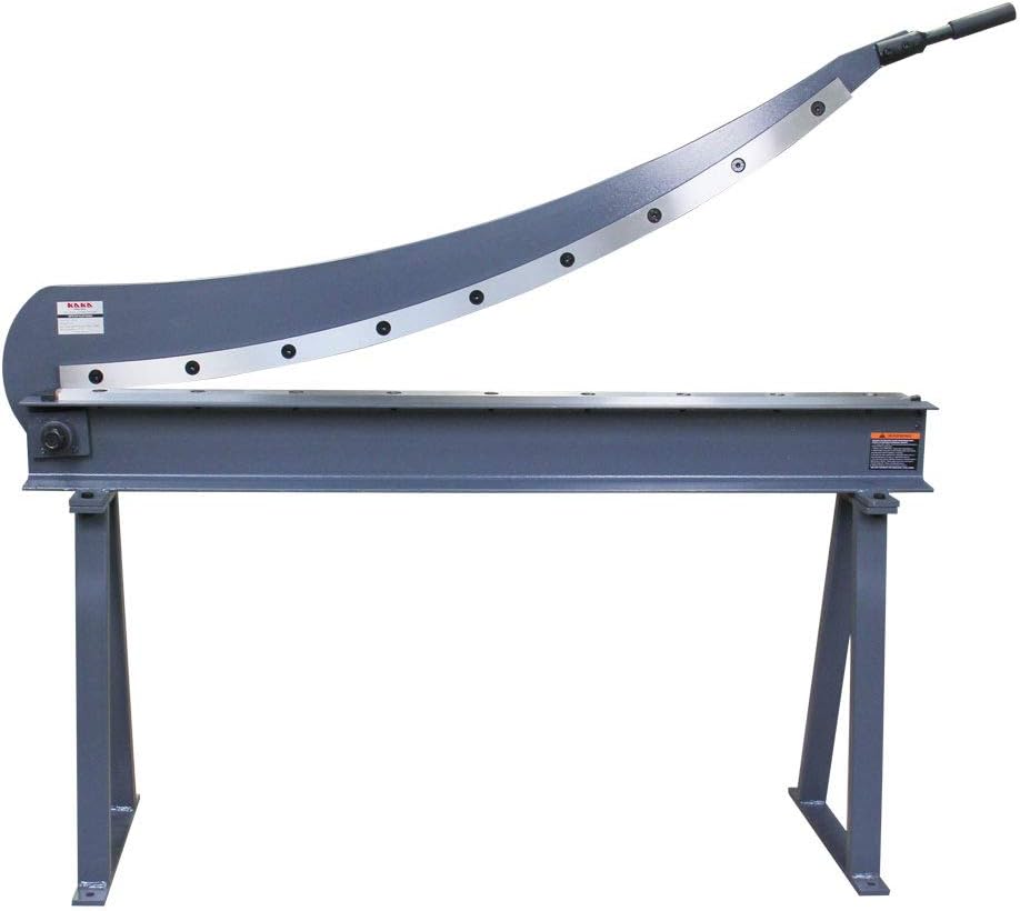 KAKA Industrial Sheet Metal Plate Shear, Solid Steel Frame, Mounting Type Metal Shear, High Precision Manual Hand Plate Shear (HS-52)