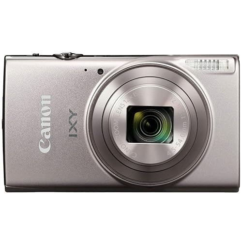 Canon PowerShot IXY 650 (ELPH 360) HS Digital Camera (Silver) + 128GB Extreme PRO Memory + Case, Grip, Software Pack (Essential Bundle) (Renewed)