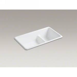 Kohler K-6625-0 Iron/Tones Kitchen Sink White