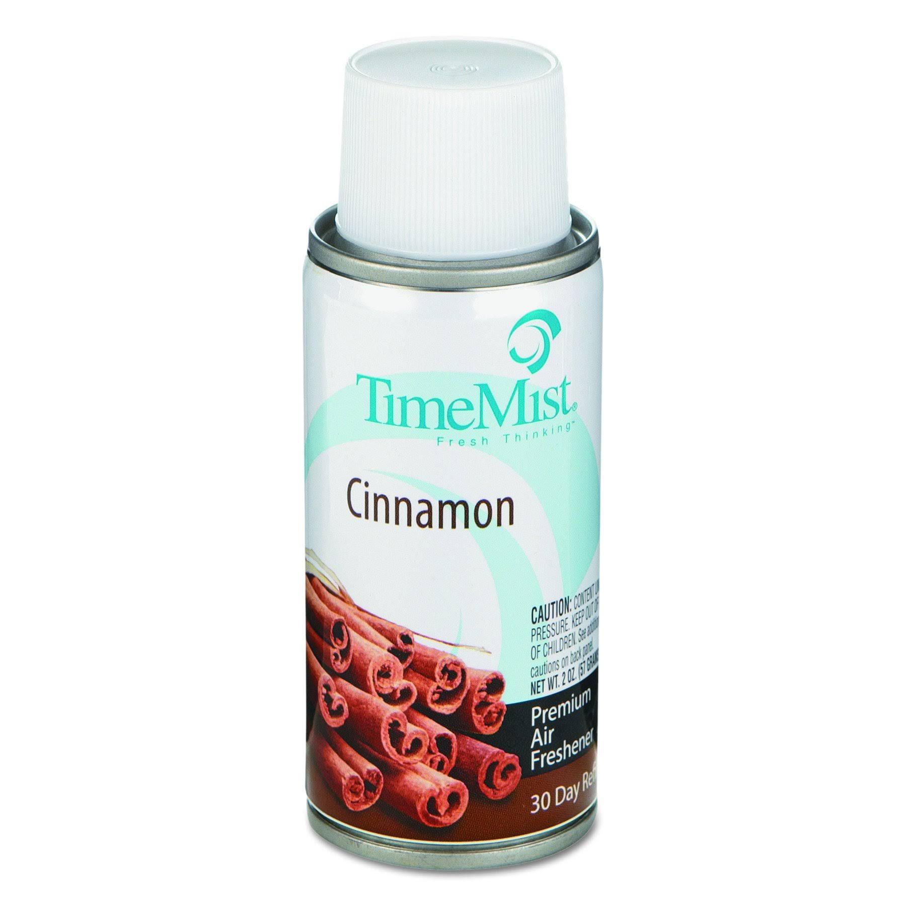 TimeMist Settings Micro Metered Aerosol Refills, Cinnamon Spice, 2oz, 12/Carton