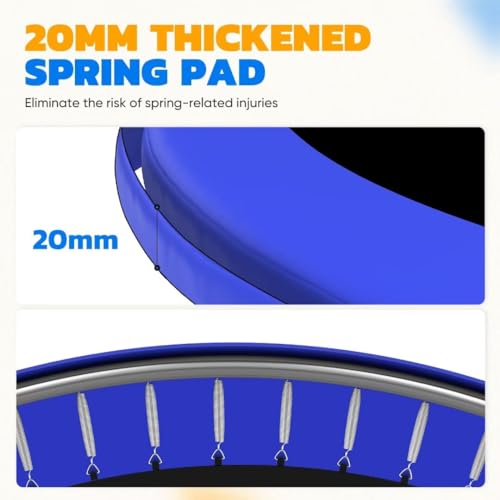 ORCC 1200LBS Weight Capacity Trampoline 16 15 14 12 10 8FT Outdoor Yard Trampolines for Kids Adults Outdoor Yard Trampolines for Kids Adults