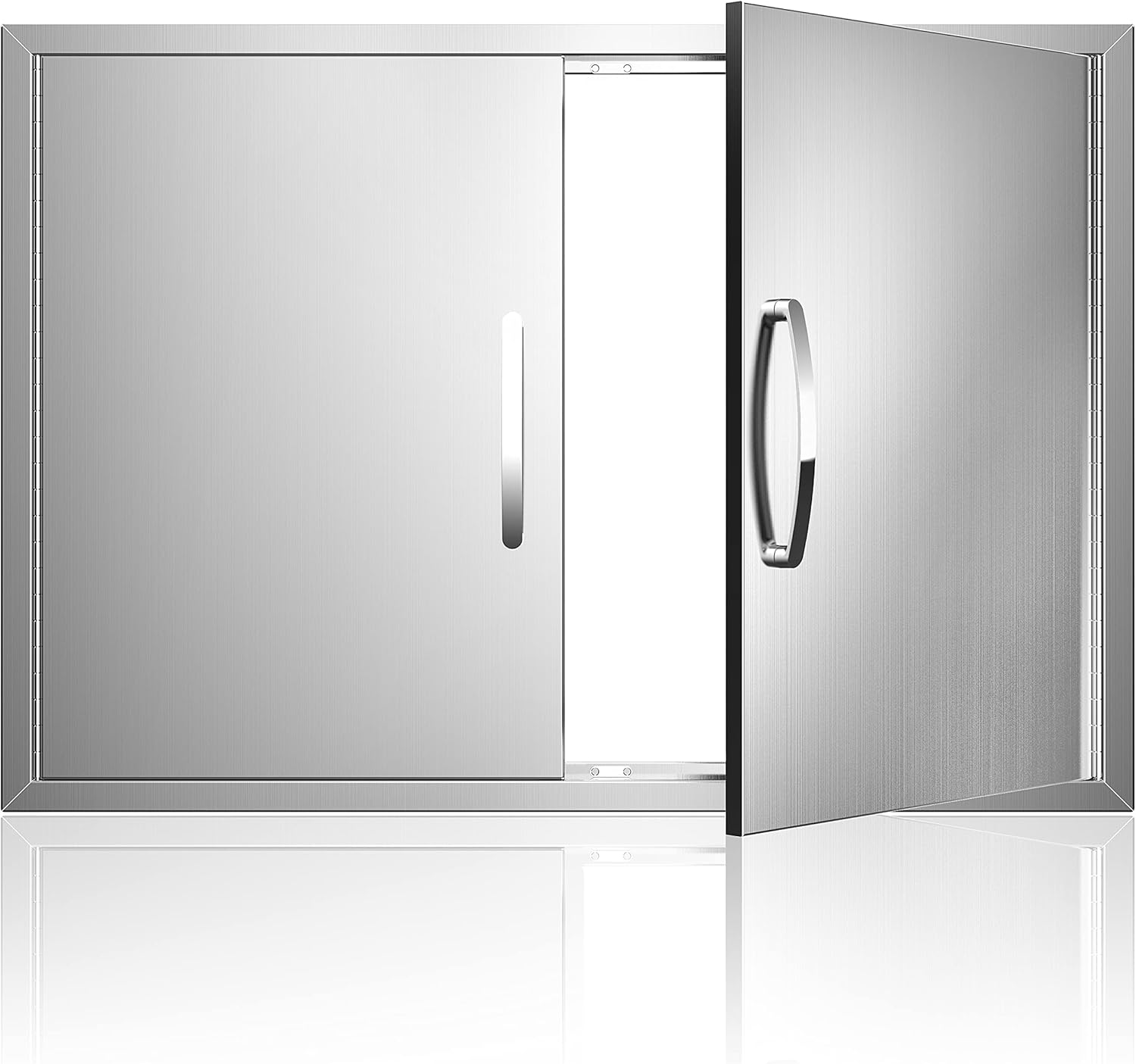 KODOM Outdoor Kitchen Doors 31W x 24H BBQ Double Access Door