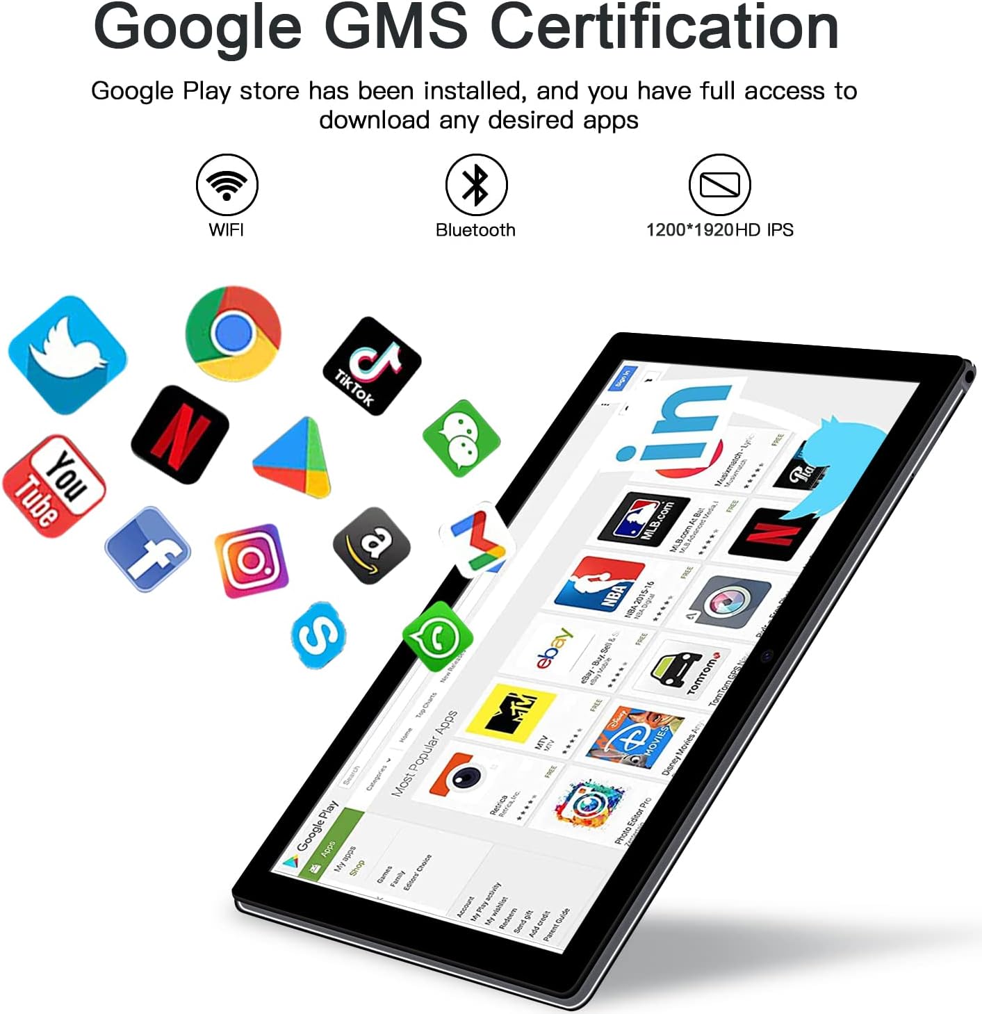 10 inch Tablet, Android 11.0 Tablet, 4GB RAM 64GB ROM Octa-Core Processor, Android Tablet with Dual Camera, 5G & 2.4G WiFi, Bluetooth