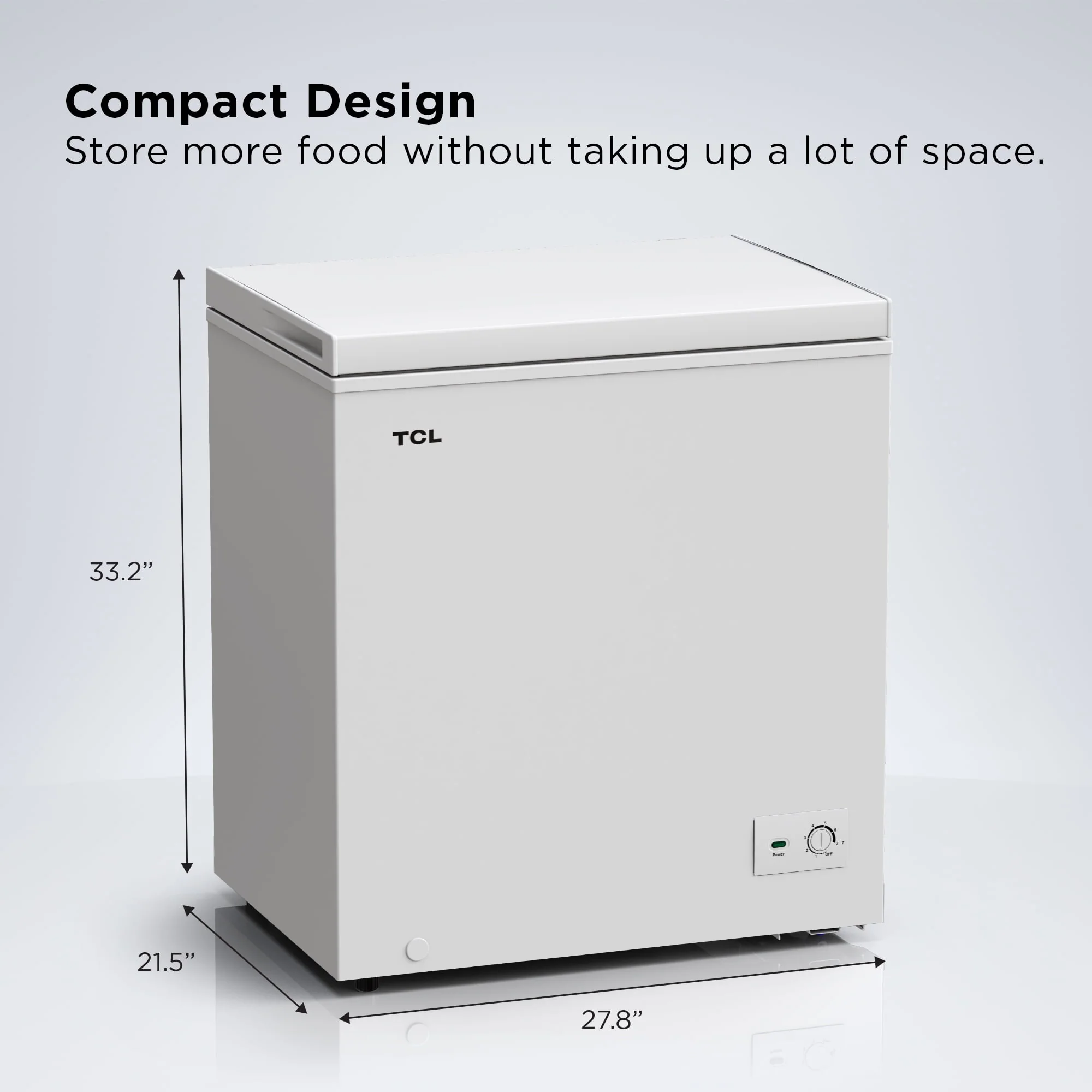 TCL CF053W, White 5.0 Cu. ft. Chest Freezer
