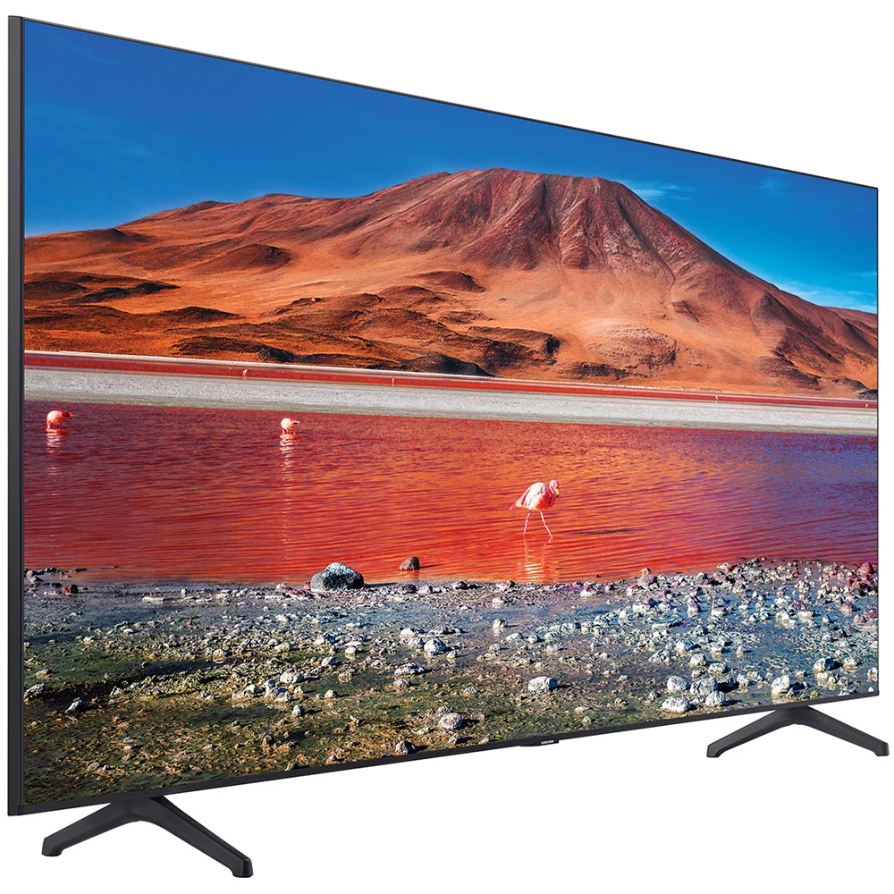 Samsung UN65TU7000FXZA 65 inch 4K Ultra HD Smart LED TV 2020 Model Bundle with 1 Year Extended Warranty, Televisions