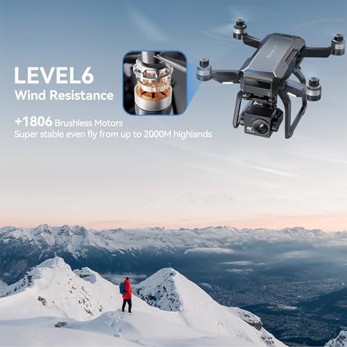 Bwine F7GIM Pro Drone with 6K UHD Camera and 3-Axis Brushless Gimbal, GPS Smart Control for Adults and Beginner, Plus 70Mins Flight Time
