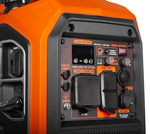WEN 4500-Watt Inverter Generator, RV-Ready, Quiet, Portable, and Lightweight with Fuel Shut Off (56432i)