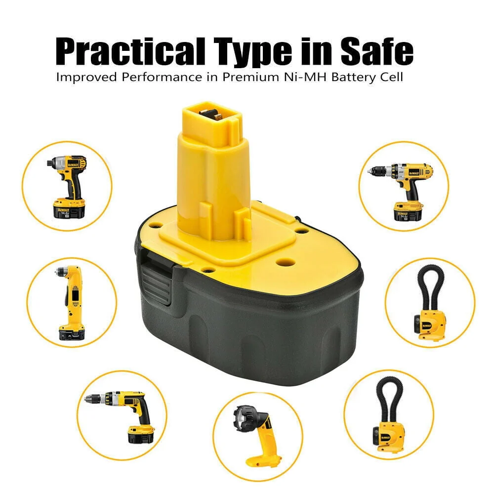 2x 14.4VOLT For DEWALT DC9091 XRP 3.0AH BATTERY PACK Ni-MH DW9091 DW9094 DE9038