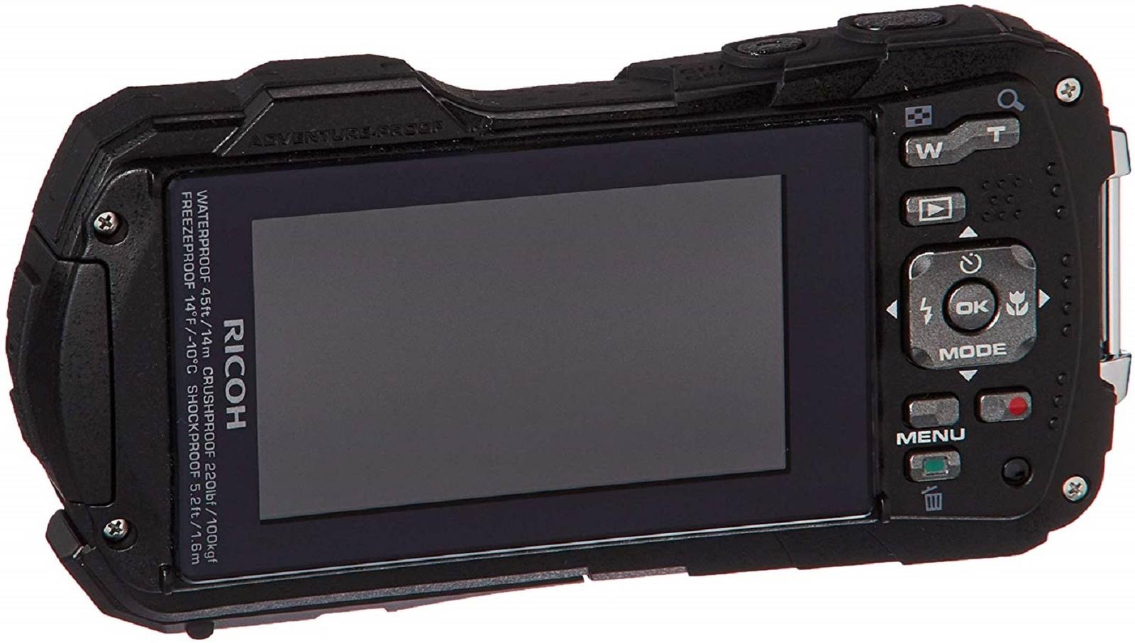 Ricoh WG-60 16.0 MP Compact Digital Camera - 1080p - Black