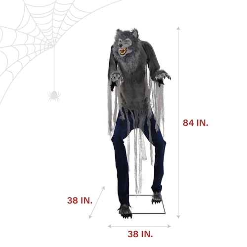 Haunted Hill Farm Motion-Activated 7.5-Ft. Tall Smoldering Ghoul
