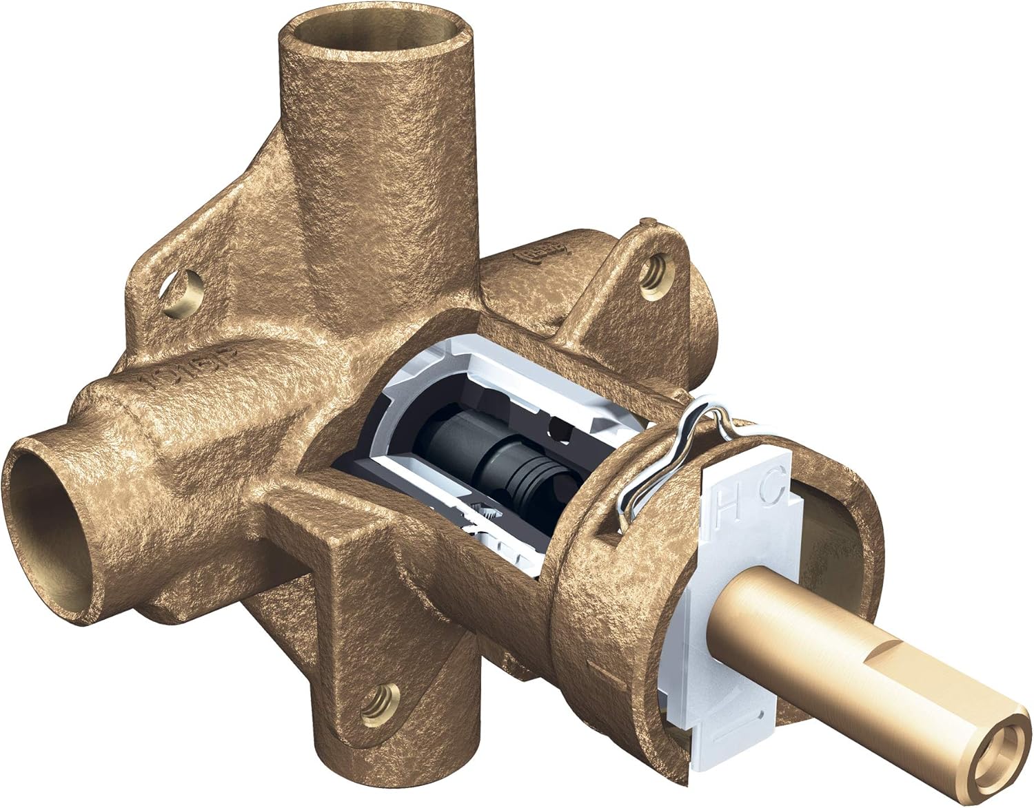 Moen 2520 Posi-Temp Pressure Balancing Shower Rough-In Valve, 1/2-Inch CC Connection