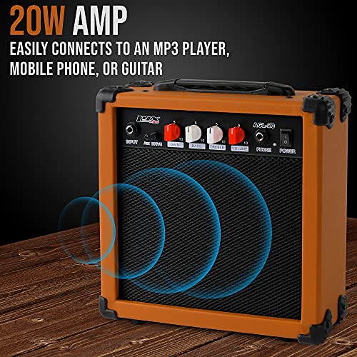 LyxPro Electric Guitar 39" inch Complete Beginner Starter kit Full Size with 20w Amp, Package Includes All Accessories, Digital Tuner, Strings, Picks