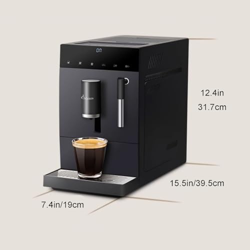 XTRYBHD Super Automatic Espresso Machine with Built-In Grinder, Smart Touch Display Panel, Espresso Coffee Machines Home Office Kitchen Use